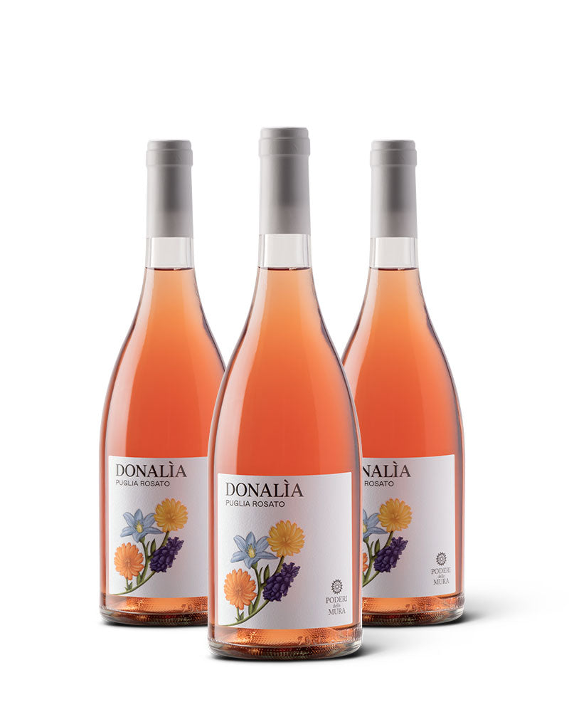 Box 3 Bottiglie DONALÌA - Vino Rosato Primitivo Puglia IGP 2024 Immagine principale del prodotto