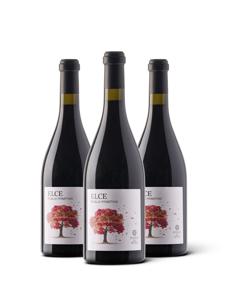 Box 3 bottiglie <b>ELCE</b> - Vino Rosso Primitivo Puglia IGP 2024