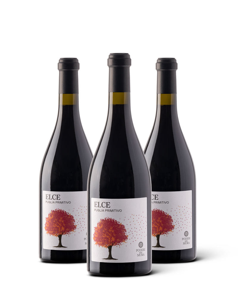 Box 3 Bottiglie ELCE - Vino Rosso Primitivo Puglia IGP 2022 Immagine principale del prodotto