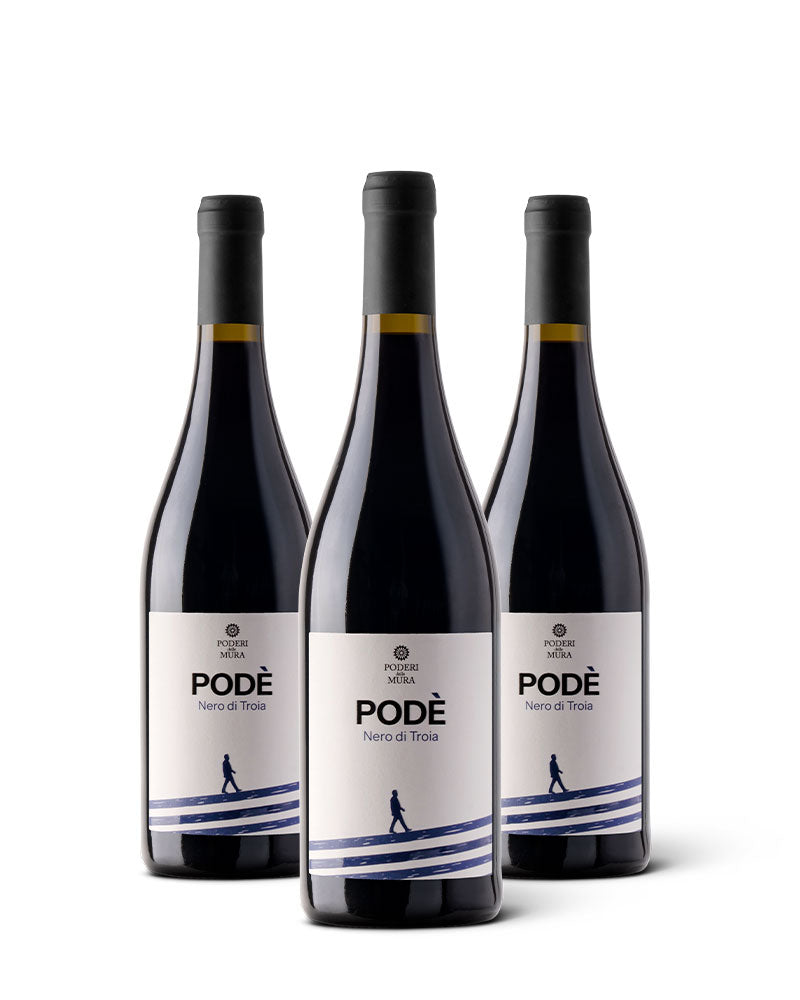 Box 3 bottiglie PODÈ – Vino Rosso Nero di Troia Puglia IGP 2022 Immagine principale del prodotto